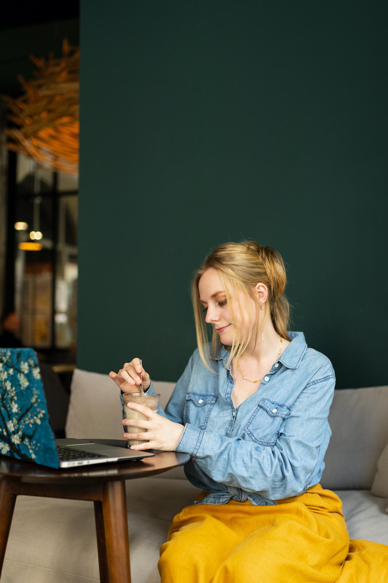Marion Bergé, fondatrice de l'entreprise Horaï Web